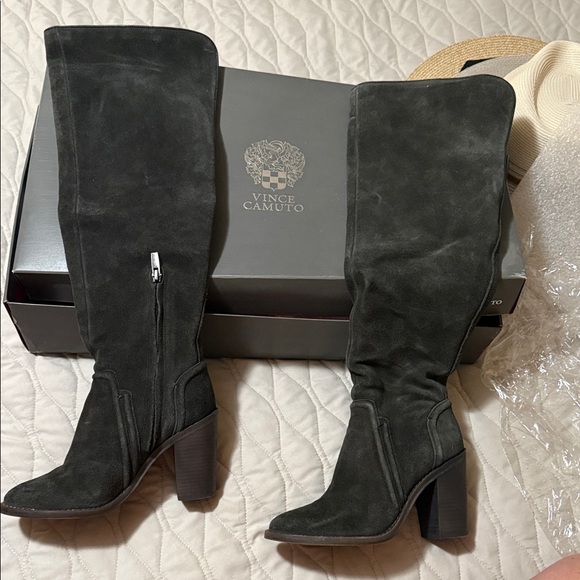 Vince Camuto Charcoal Over the Knee Boots - Picture 1 of 8